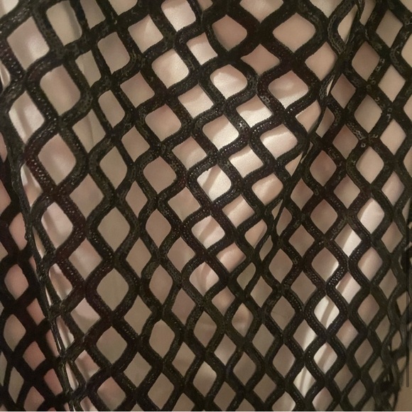 Ramy Brook Giselle Sequined Lattice Gown - Picture 7 of 9